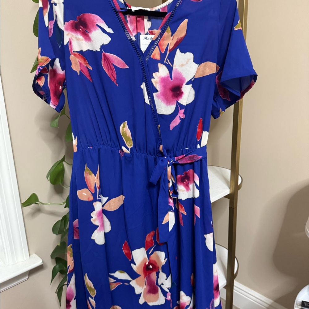 NWT Sienna Sky Blue Floral Dress